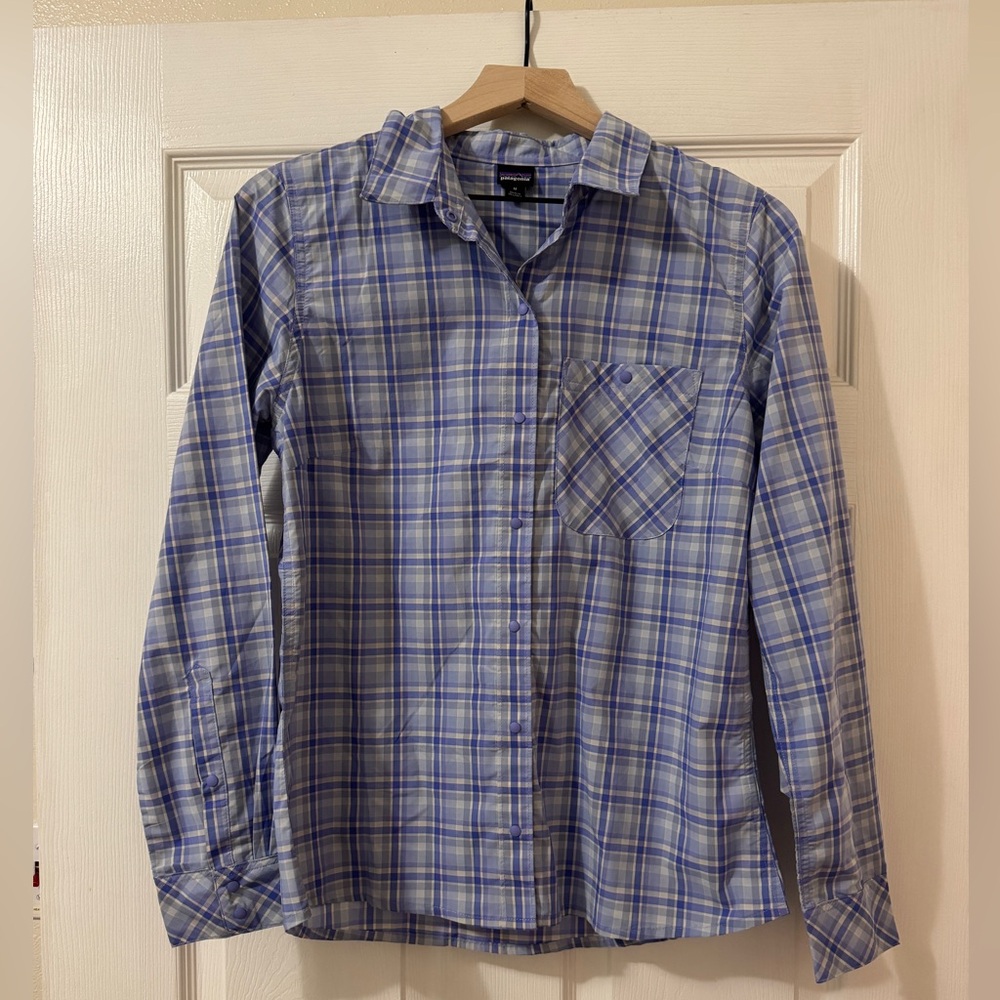 Patagonia Long Sleeved Plaid Sun Stretch Shirt